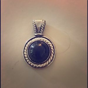 Black and silver pendant